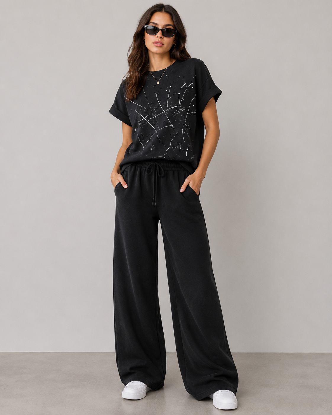 Splatter Relax Fleece Sweatshirt