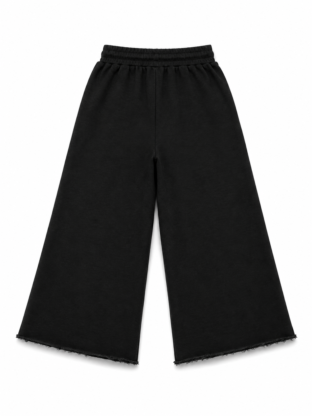 Star Stamped Cropped Fleece Pants