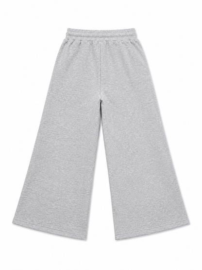 Star Stamped Cropped Fleece Pants