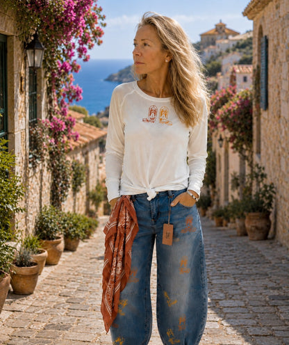 Retro Cowboy Boot Denim Jeans