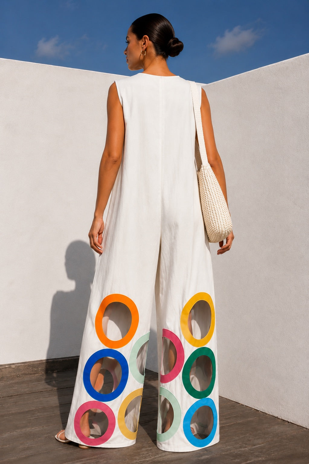 Emma Color Pop Cutout Jumpsuit