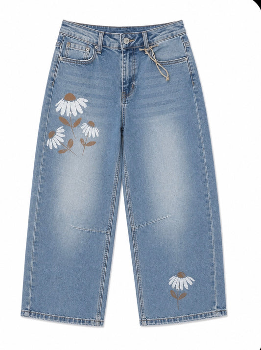 Daisy Days Barrel Denim Jeans