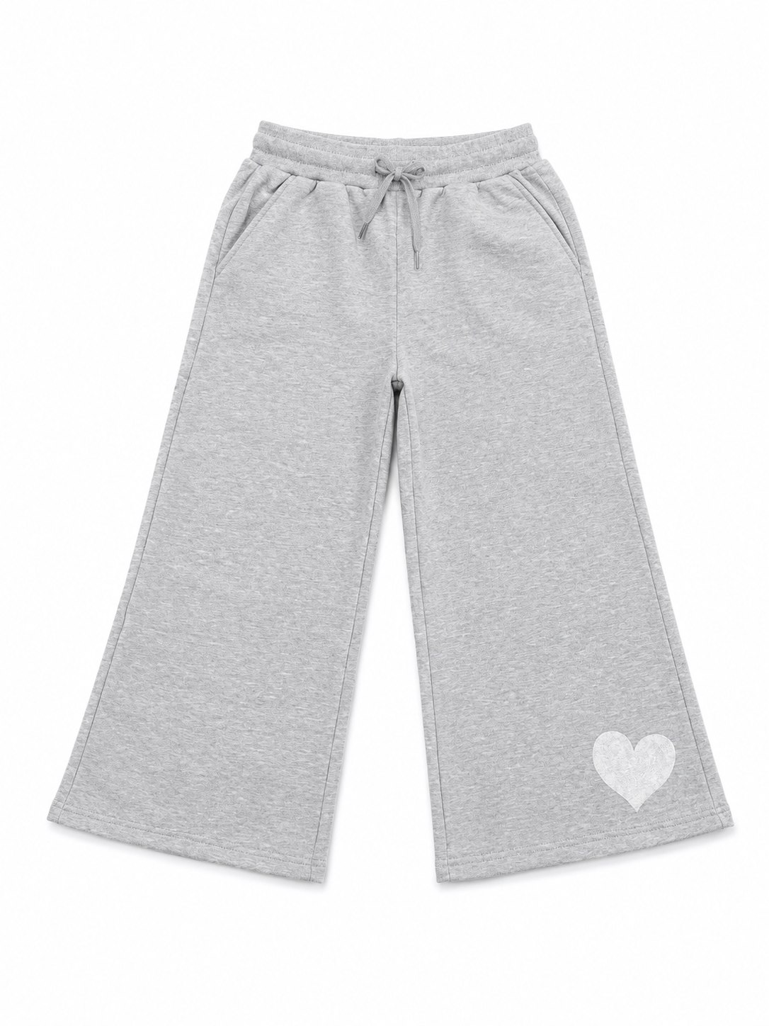 Heart Stamped  Fleece Pant