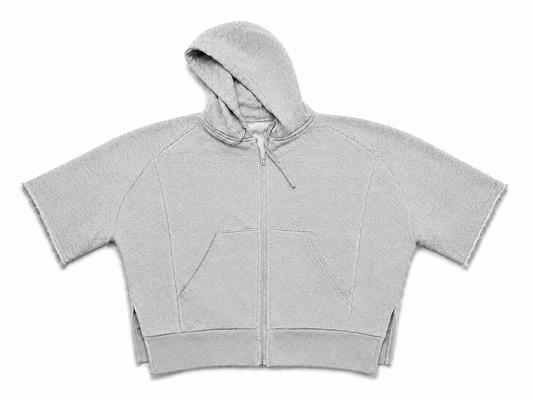 Fleece Short Sleeve Hoodie
