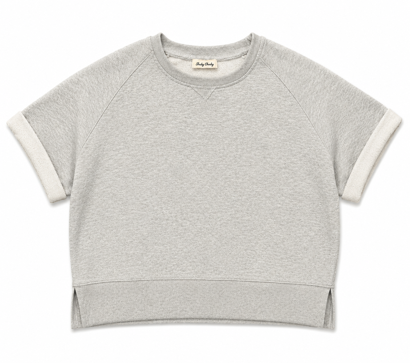 Relax Short Sleeve Fleece Sweatshirt