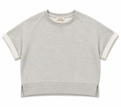 Relax Short Sleeve Fleece Sweatshirt
