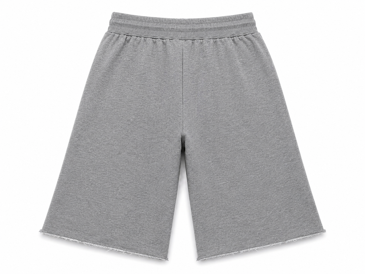Heart Stamped Fleece Lounge Shorts