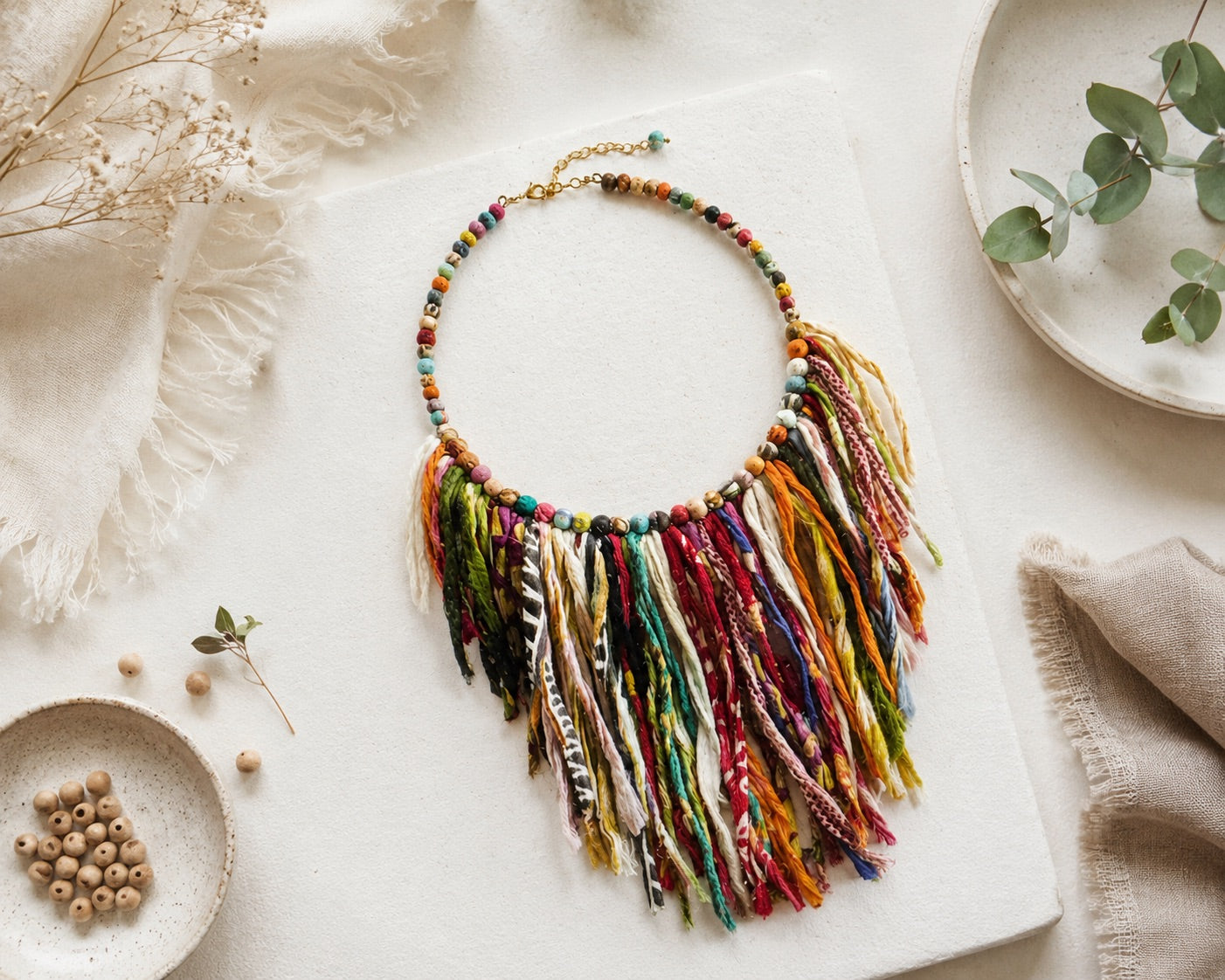 Boho Fiesta Fringe Necklace