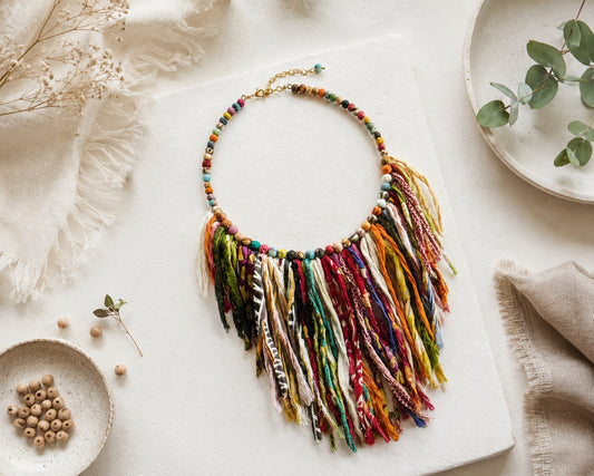 Boho Fiesta Fringe Necklace
