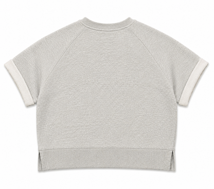 Short Sleeve Fleece Sweatshirt