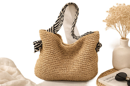 Coastal Straw Tote