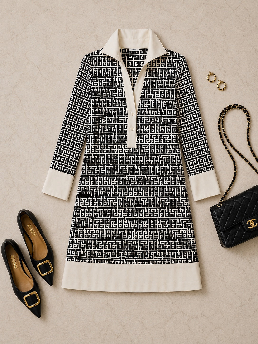 Frankie Printed Shift Dress