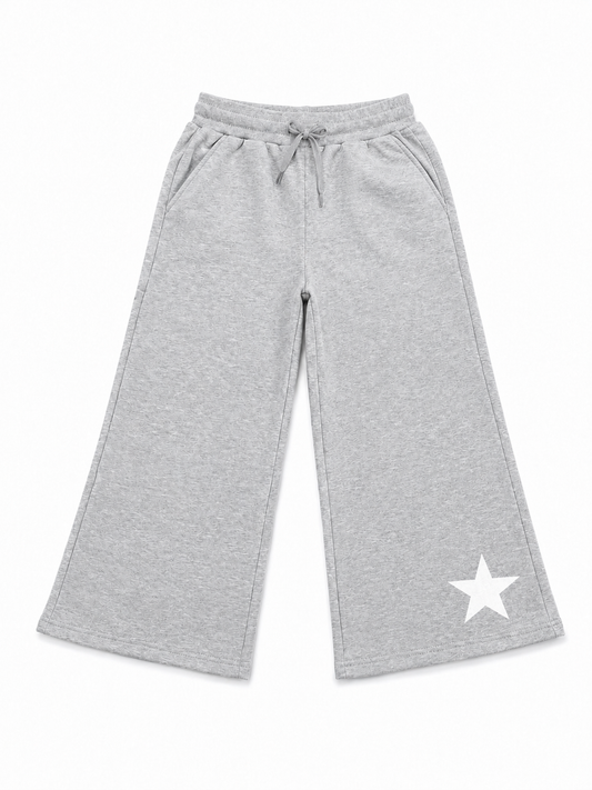 Star Cropped Fleece Pant